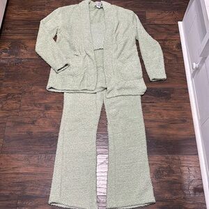 Relaxed lounge set fuzzy 3 piece set S